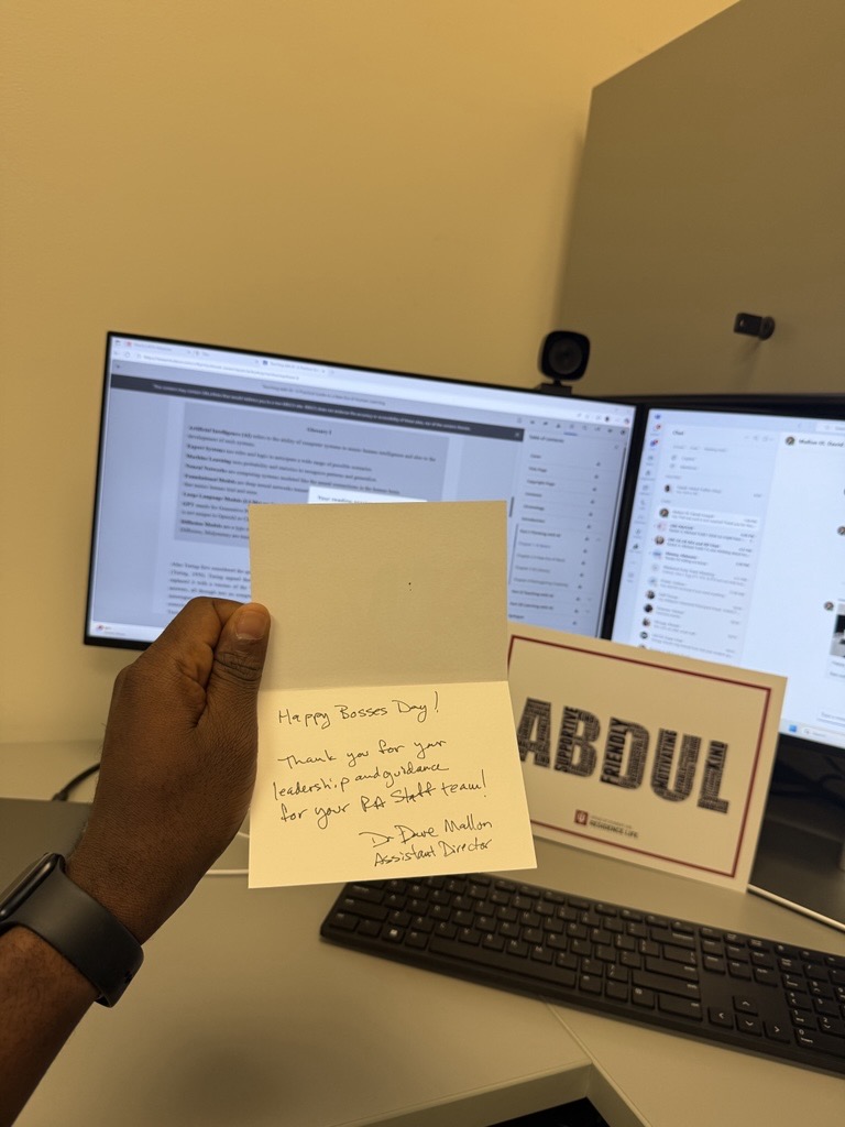 Boss’s Day thank-you note